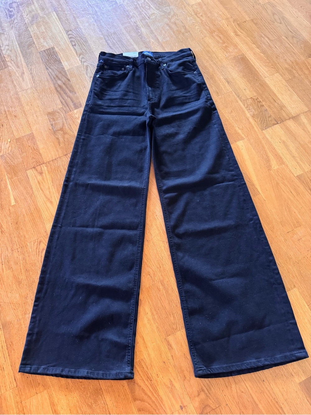 CITIZENS OF HUMANITY LYRA PANT IN PLUSH BLACK SIZE 28 NWT